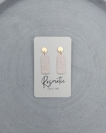 Cercei lungi - Cercel Ovaline - Cream