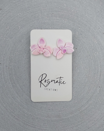 Cercei mici (cu tijă) - Cercel Orlina - Pink