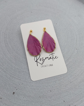 Cercel Petalia - Mauve Gold [1]