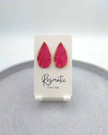 Cercei lungi - Cercel Petalia - Pink