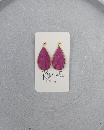 Cercel Petalia - Mauve Gold [2]