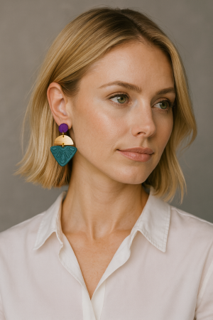 Toamna elegantă - Cercel Quorae Mauve