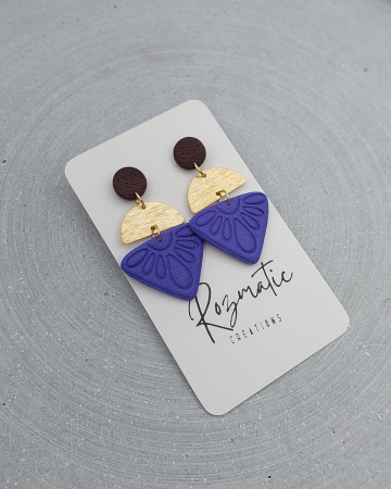 Toamna elegantă - Cercel Quorae Mauve & Blue