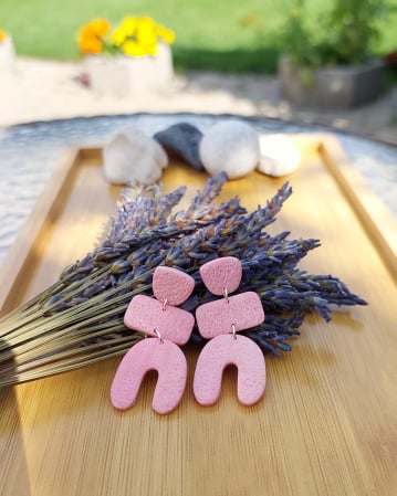 Categorie - Cercei lungi - Cercel - Balancia Pink