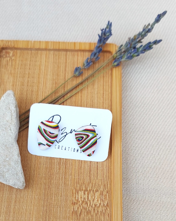 Categorie - Cercei lungi - Cercel - Retro Waves - OvalStud