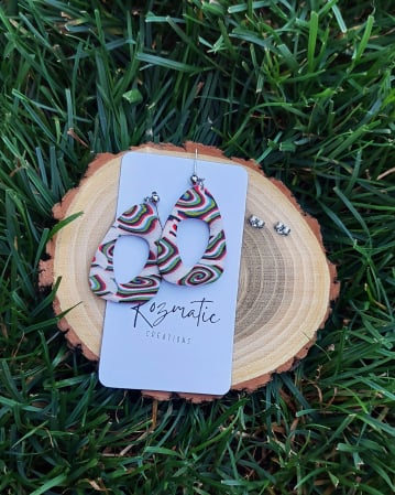 Categorie - Cercei lungi - Cercel - Retro Waves Oval