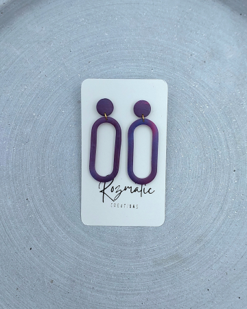 Toamna elegantă - Cercel Ringlet - Mauve