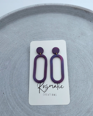 Cercel Ringlet - Mauve [2]