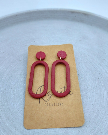 Cercel Ringlet - Bordo Gold [2]