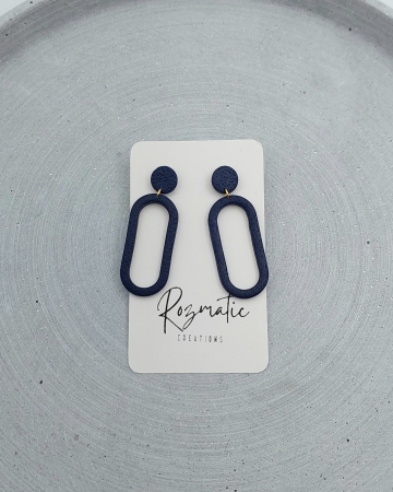 Toamna elegantă - Cercel Ringlet - Blue