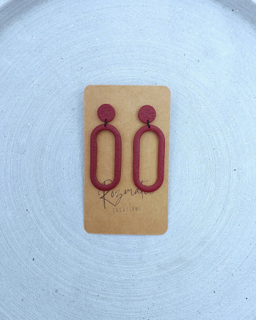 Cercel Ringlet - Bordo Black [1]