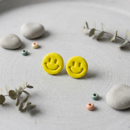 Cercel Smiley Face - Lime [0]