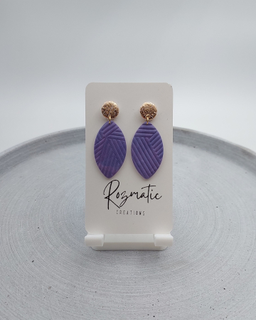 Toamna elegantă - Cercel  Lancea - Mauve