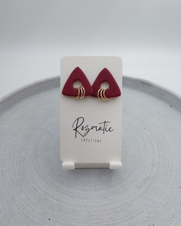 Cercel Trielle - Bordo White Gold [2]