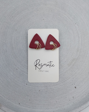 Cercel Trielle - Bordo White Gold [1]