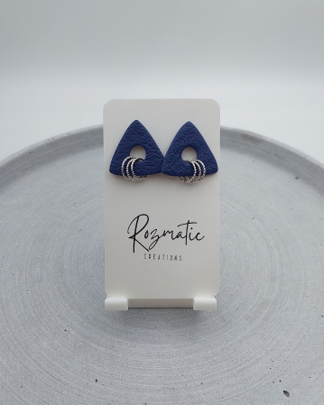 Cercel Trielle - Blue Silver [2]