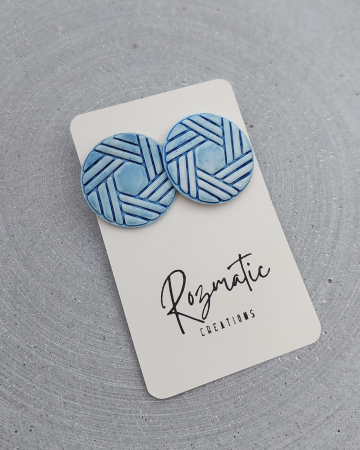 Cercel Hexina - Blue [2]