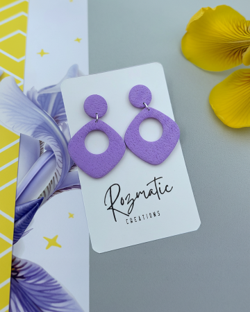 Cercei lungi - Cercel - Zafira - Purple2