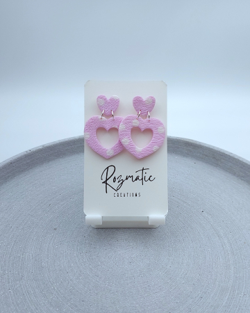 Cercel - Amora - White & Pink [1]