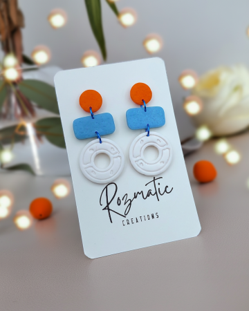 Colecția Disco - Cercel - Zorela - Orange