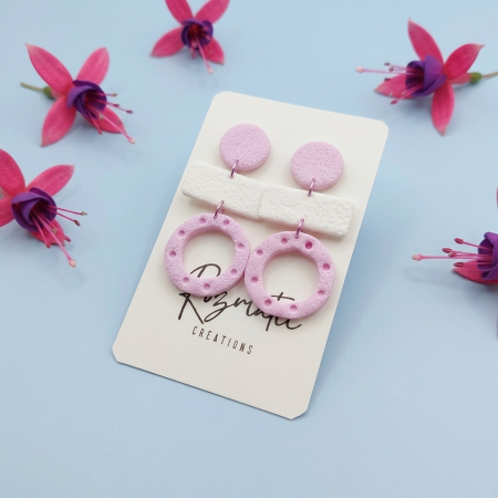 Cercel - Zorela - White BabyPink2 [1]