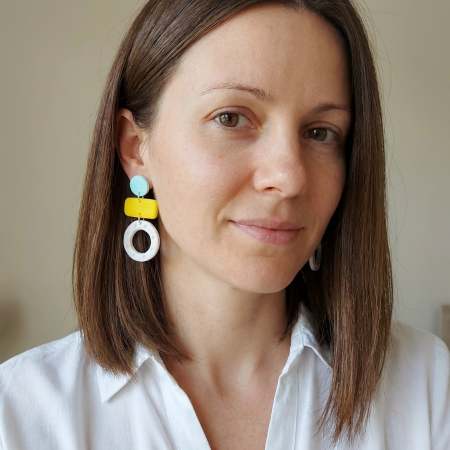 Cercei lungi - Cercel - Zorela - Yellow Turqiouse2