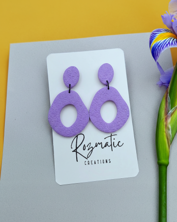 Cercei lungi - Cercel - Zafira - Purple1