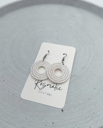 Cercel Halo – Dirty White [1]