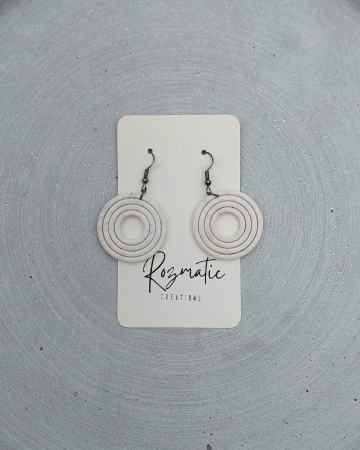 Cercel Halo – Dirty White [2]