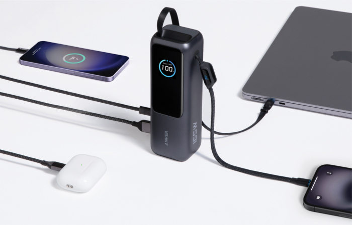 Baterie externă Anker 25.000 mAh 165W, cablu retractabil încorporat [8]