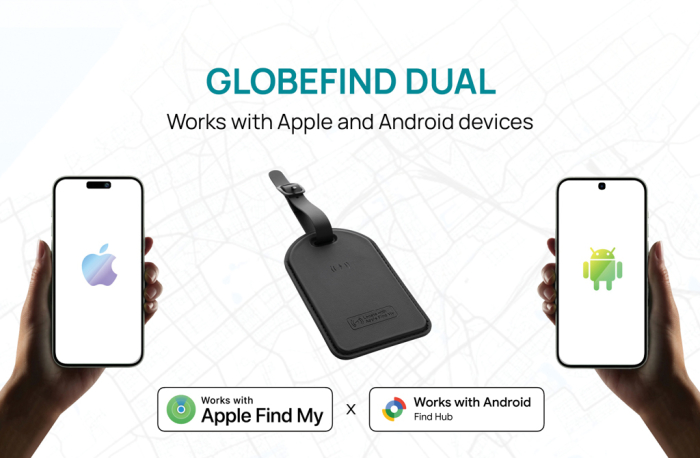 Etichetă de bagaj Globefind Dual RCS cu localizare la nivel mondial [10]