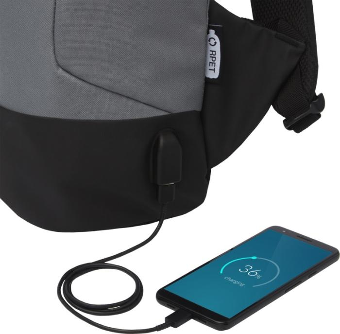 Rucsac antifurt Cover GRS RPET 18L - Negru [3]