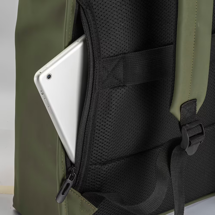 Rucsac pentru laptop din PU moale, rezistent la apă [7]