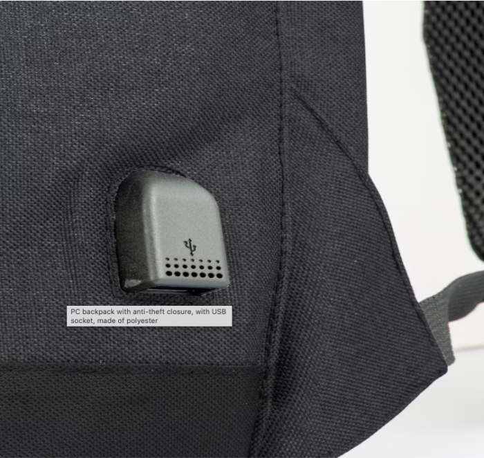 Rucsac pentru PC cu inchidere antifurt, cu mufa USB [6]