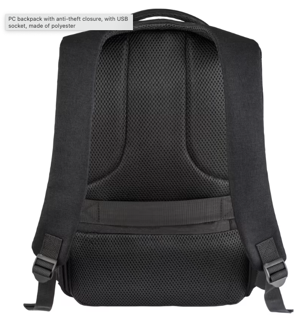 Rucsac pentru PC cu inchidere antifurt, cu mufa USB [3]