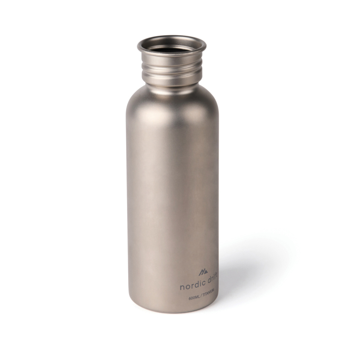 Sticlă de apă Nordic Drift Trail Ultra Light din titan, 600 ml [7]