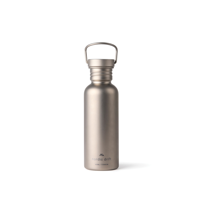 Sticlă de apă Nordic Drift Trail Ultra Light din titan, 600 ml [2]
