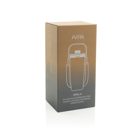 Pahar crossbody Avira Ayala RCS din otel inoxidabil Duosip cu incuietoare [41]