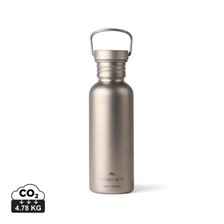 Accesorii - Sticlă de apă Nordic Drift Trail Ultra Light din titan, 600 ml