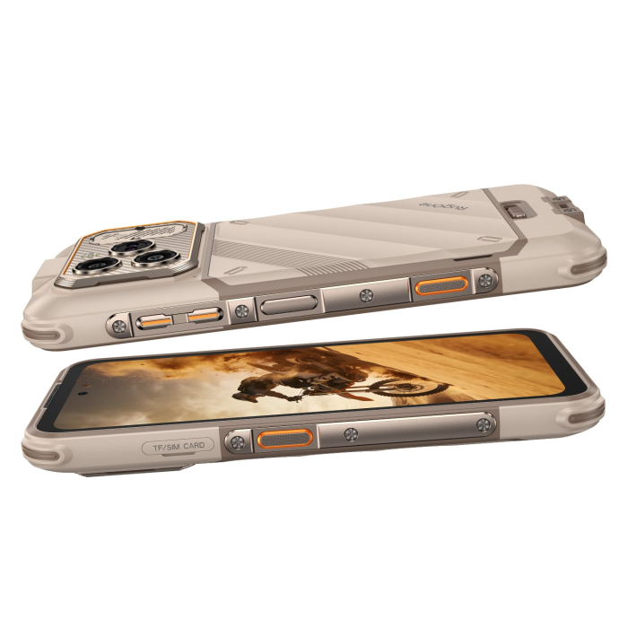 Telefon Mobil RugOne Xever 8, Sand Dune, 4G, 6.50" FHD+ 120Hz, 16GB RAM (8GB + 8GB extensibili), 256GB, Cameră 64MP + 20MP Night Vision, Helio G200, Android 16, NFC, 4800mAh, Dual SIM [6]