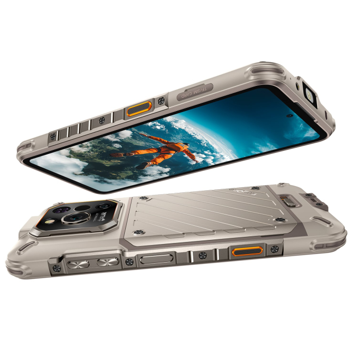 Telefon RugOne Xever 7 Pro, Sand Dune, 5G, 6.67" AMOLED, 24GB RAM (12GB+12GB Extensibili), 512GB ROM, 50MP, Android 15, Dimensity 7025, Baterie interschimbabila, Camera termica, eSIM, 33W [8]