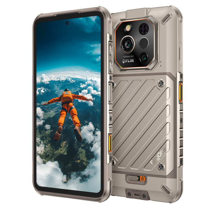 Telefon RugOne Xever 7 Pro, Sand Dune, 5G, 6.67" AMOLED, 24GB RAM (12GB+12GB Extensibili), 512GB ROM, 50MP, Android 15, Dimensity 7025, Baterie interschimbabila, Camera termica, eSIM, 33W [5]