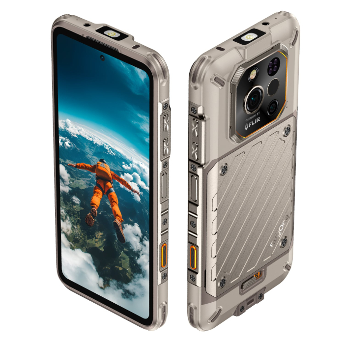 Telefon RugOne Xever 7 Pro, Sand Dune, 5G, 6.67" AMOLED, 24GB RAM (12GB+12GB Extensibili), 512GB ROM, 50MP, Android 15, Dimensity 7025, Baterie interschimbabila, Camera termica, eSIM, 33W [4]