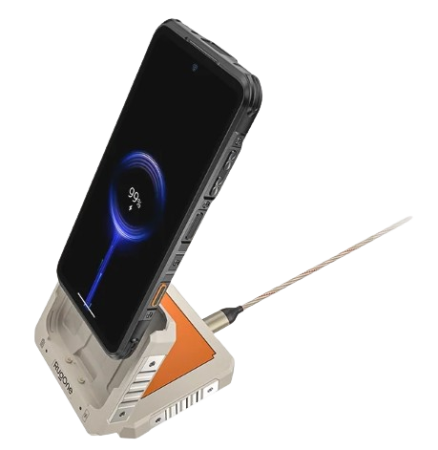 Statie Incarcare 4-in-1 Pocket Power Cube pentru Xever 7: Pogo Pin (28W) si Baterie de Rezerva [1]