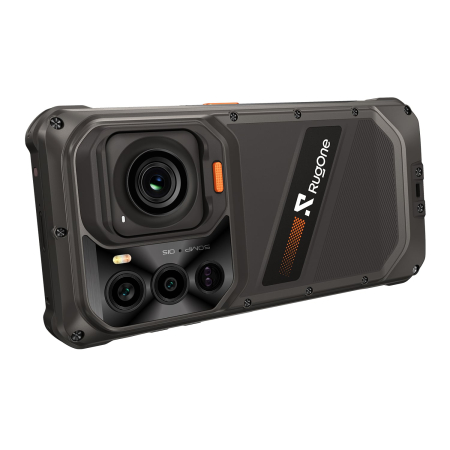 Telefon Mobil RugOne Xsnap 7 Pro, Negru, 5G, eSIM, NFC, 6.67" 1.5K 120Hz, 24GB RAM (12GB + 12GB extensibili), 512GB ROM, Dimensity 8400, 9300mAh 45W, Cameră Acțiune 2.7K, Night Vision 64MP, Android 16, Dual SIM [17]