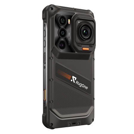 Telefon Mobil RugOne Xsnap 7 Pro, Negru, 5G, eSIM, NFC, 6.67" 1.5K 120Hz, 24GB RAM (12GB + 12GB extensibili), 512GB ROM, Dimensity 8400, 9300mAh 45W, Cameră Acțiune 2.7K, Night Vision 64MP, Android 16, Dual SIM [2]