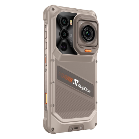 Telefon Mobil RugOne Xsnap 7 Pro, Sand Dune, 5G, eSIM, NFC, 6.67" 1.5K 120Hz, 24GB RAM (12GB + 12GB extensibili), 512GB ROM, Dimensity 8400, 9300mAh 45W, Cameră Acțiune 2.7K, Night Vision 64MP [8]
