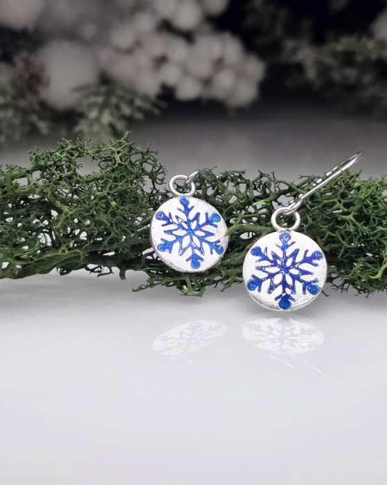 Cercei emailati ''Frosted'' [3]