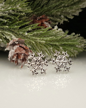Cercei din argint ''Snowflakes'' [2]