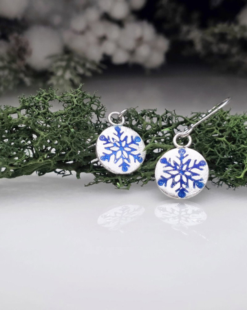 Cercei emailati ''Frosted'' [2]
